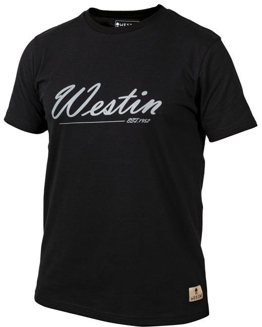 Westin Old School T-Shirt Black Rozmiar 3XL - koszulka wędkarska